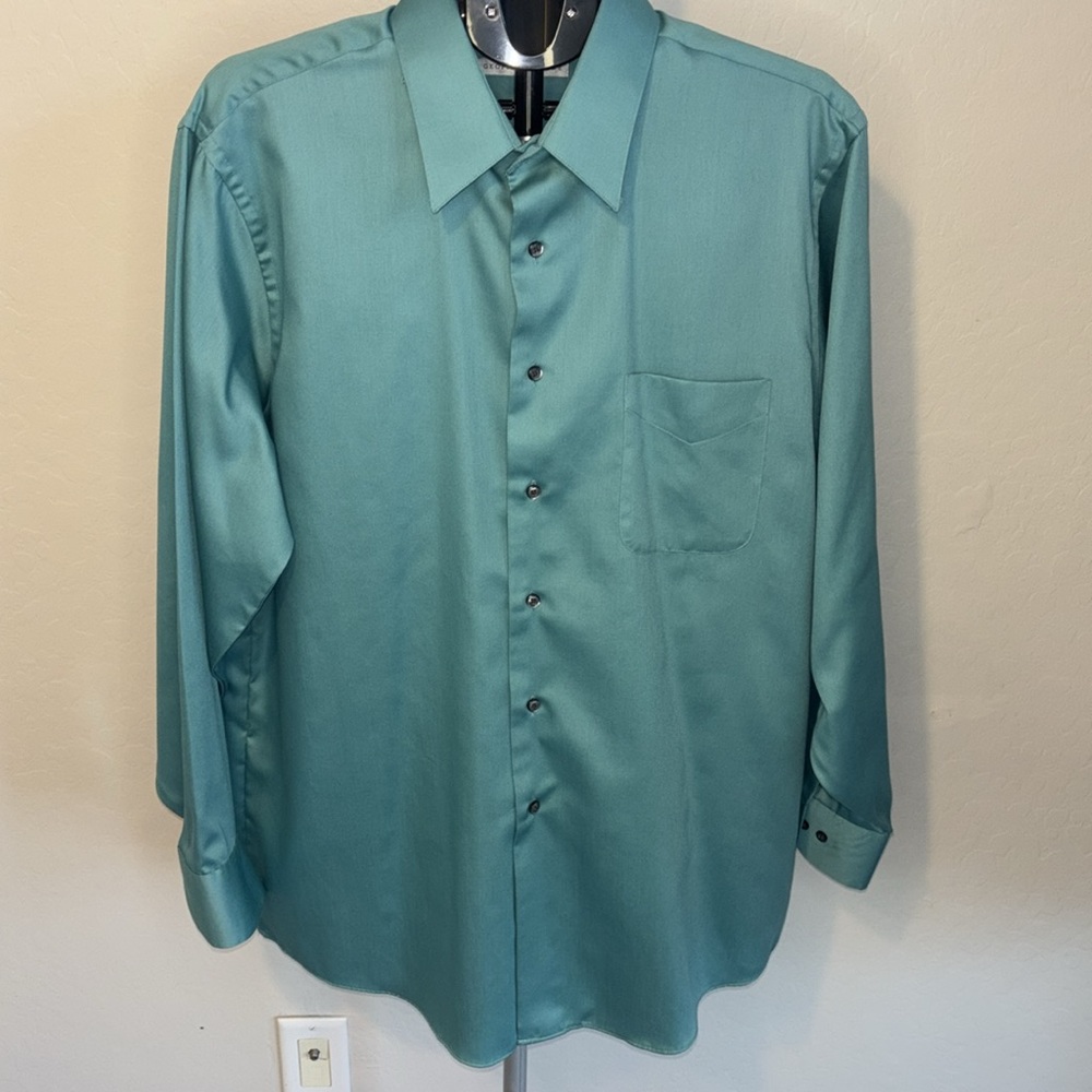 Geoffrey Beene Aqua Dress Shirt